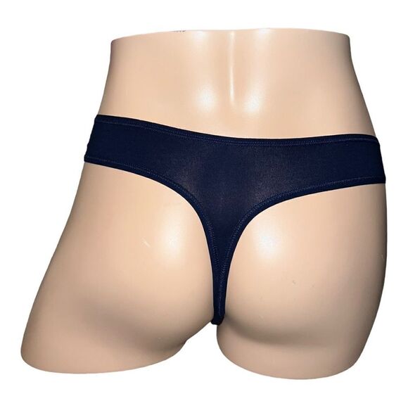 Calvin Klein Womens Navy Cotton Form Thong Underwear QD3643 Medium NWT - Picture 4 of 9